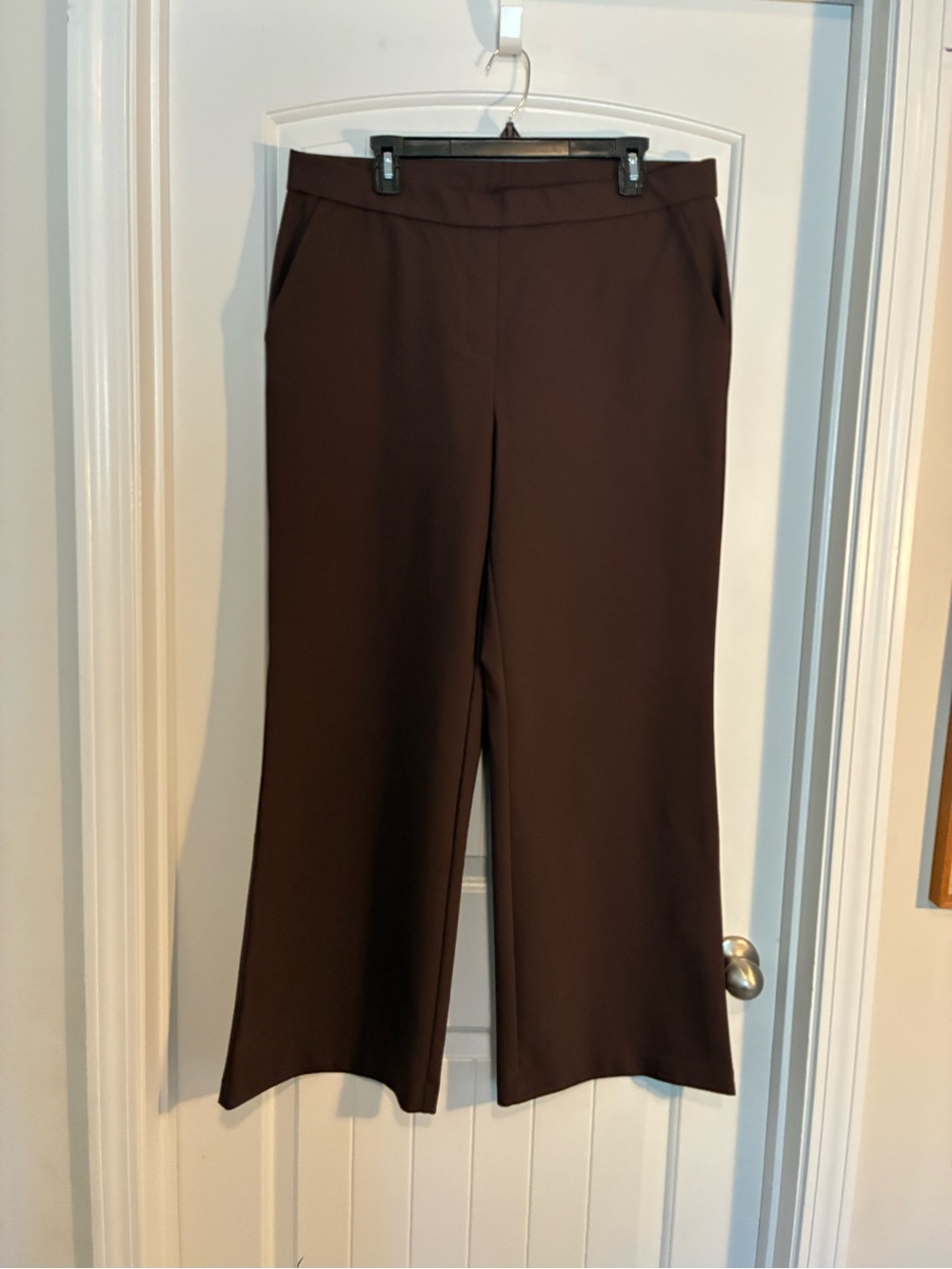 Women’s Wide-Leg Dress Pants in Dark Brown